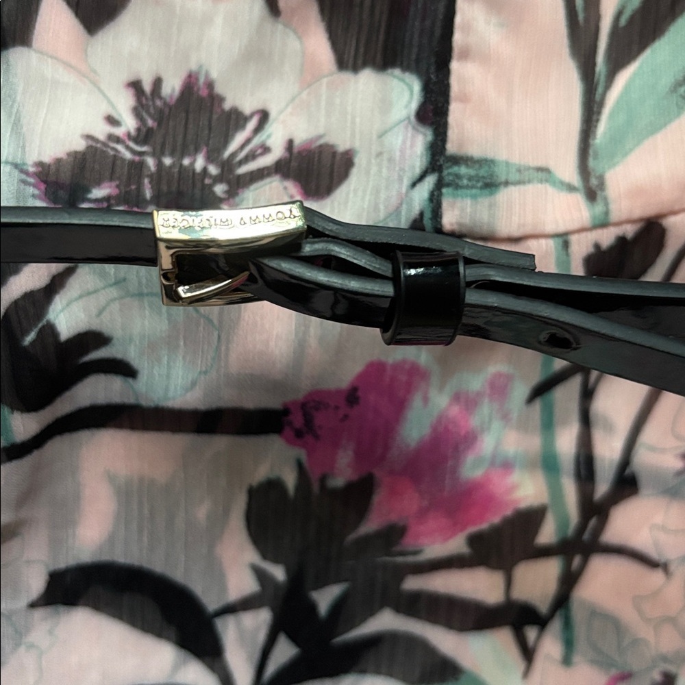 Tommy Hilfiger Women’s Floral Sleeveless Belted Midi Dress 28in Waist Sz 4 - Picture 4 of 6